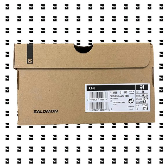 Salomon XT-6 All White 2023 Size 9.5 US M - Picture 8 of 9